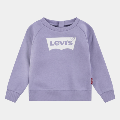 Girls ket item logo crew, Purple, medium