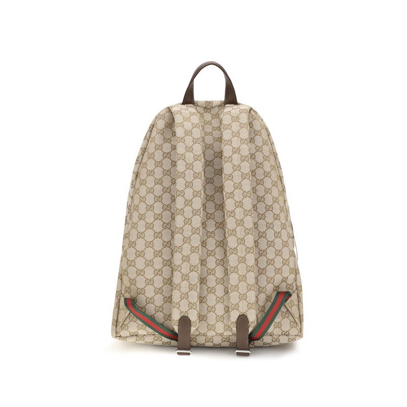 Beige polyester backpack-null