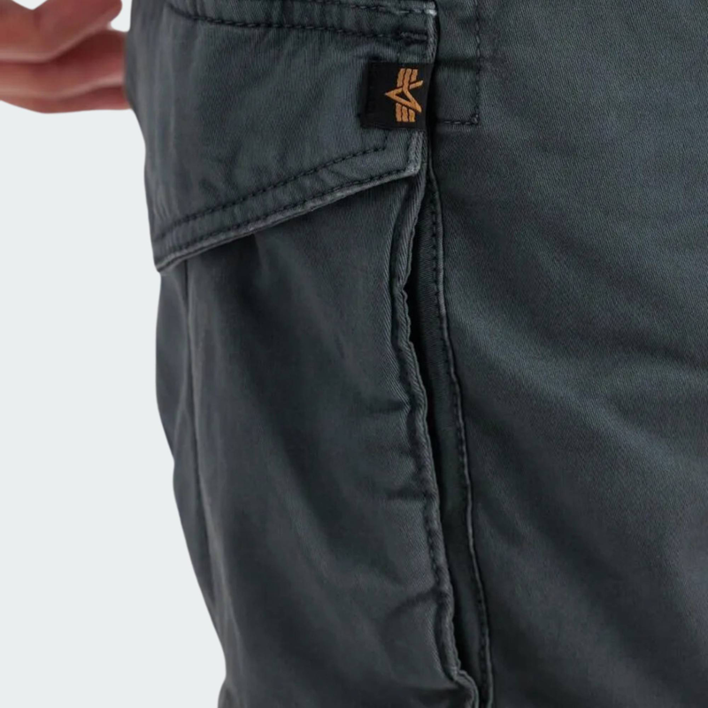 Cotton twill jogger short-null