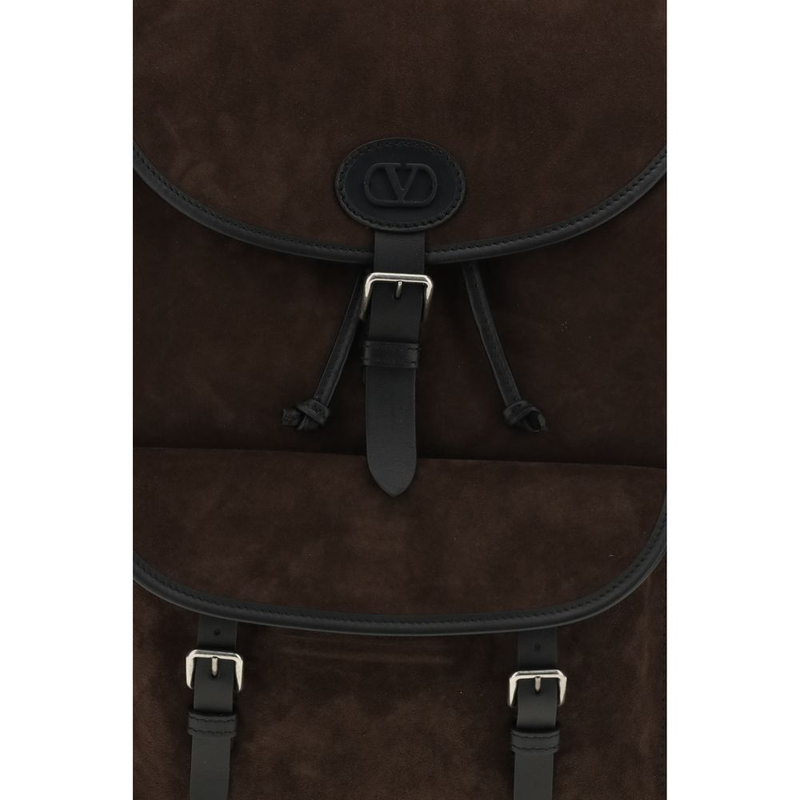 Brown calf leather bos taurus backpack-null