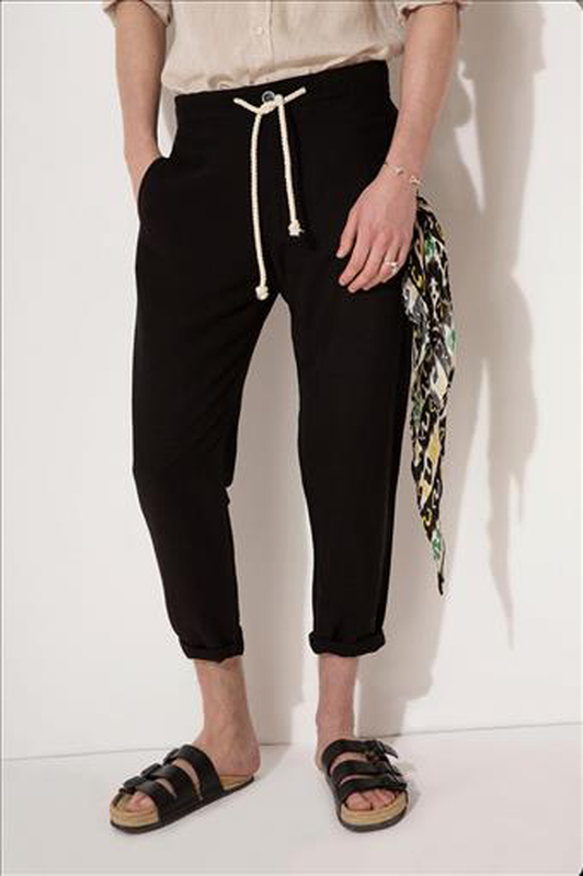 Stefan comfort textured trousers image number null