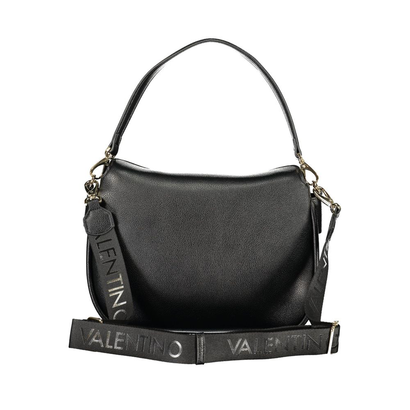 Black polyethylene handbag-null