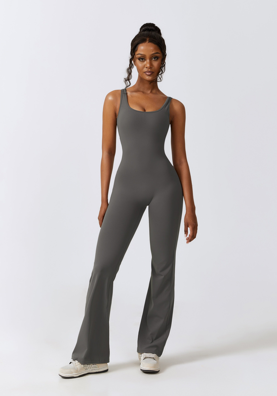 Amor bell bottom jumpsuit-null