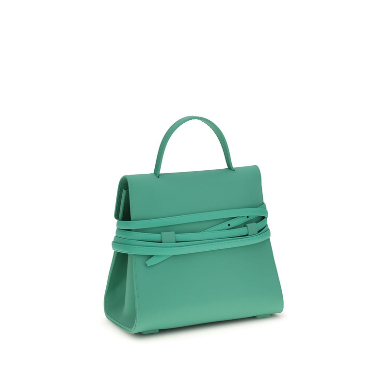 Bicolor synthetic handbag-null