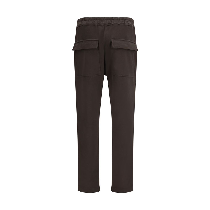 Brown cotton athletic pants-null