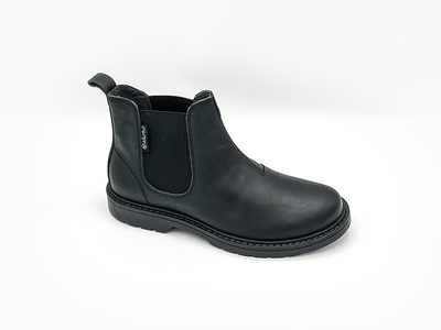 Naturino piccadilly chelsea leather boots, black nat19n, Black, medium