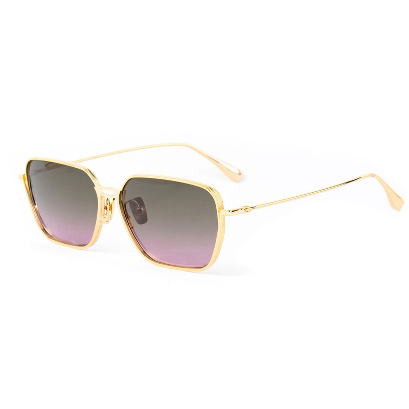 Gold titanium sunglasses-null