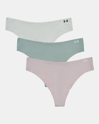 Ua pure stretch  women's 3-pack no show thong