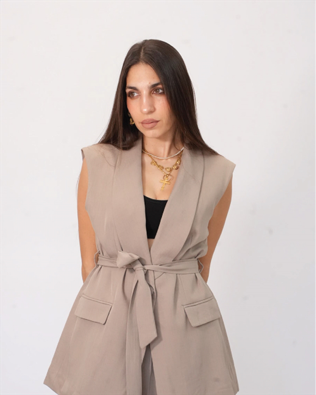 Set waiscoat with belt and pants ble190-null