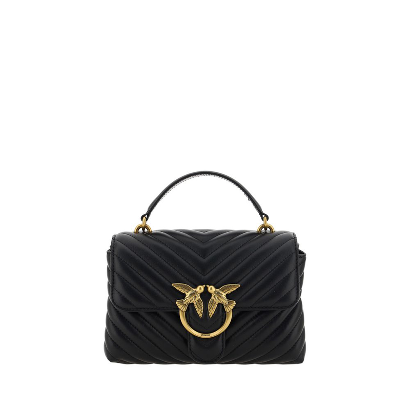 Black calf leather bos taurus handbag-null