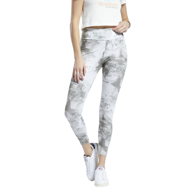 Reebok women classics cloud splatter legging (h58675), Sage, medium
