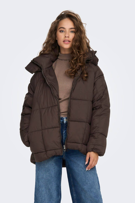 Only oversized jacket, Brown, medium