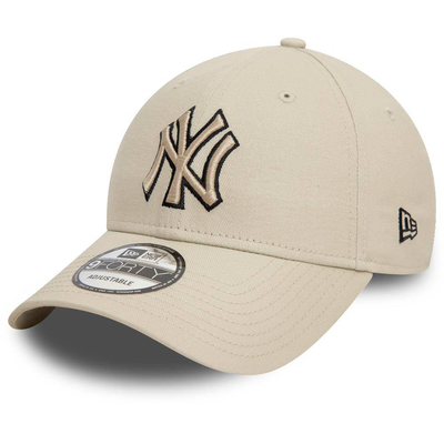 New era team outline 9forty new york yankees, Light Beige, medium