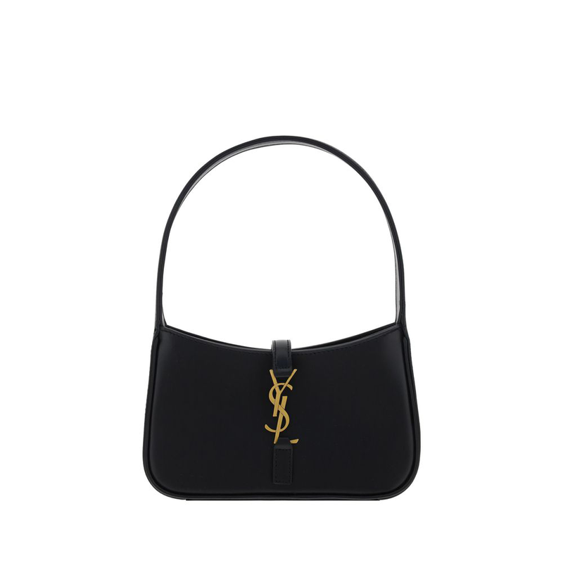 Black calf leather bos taurus shoulder bag-null