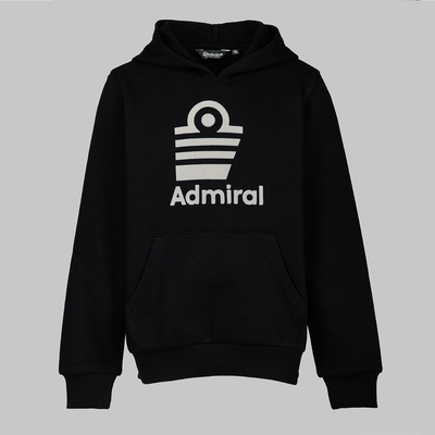 Admiral παιδικό φούτερ με κουκούλα lenyta jr, Black/white, medium