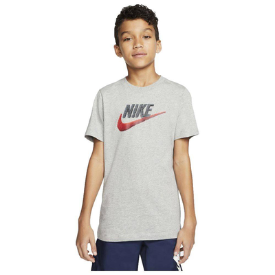 Boys nike sportswear faux embroidery t-shirt, Grey, medium