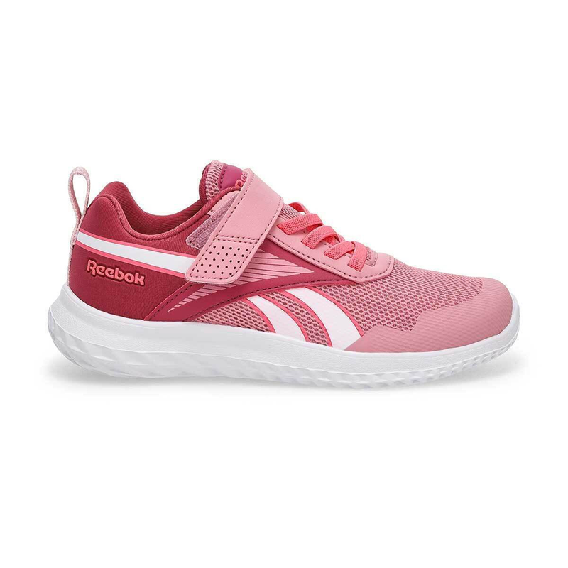 Reebok children girl's rush runner 5 elastic lace & top stra-null