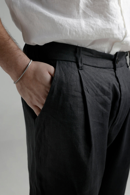 Trousers linen fiorri 10 image number null