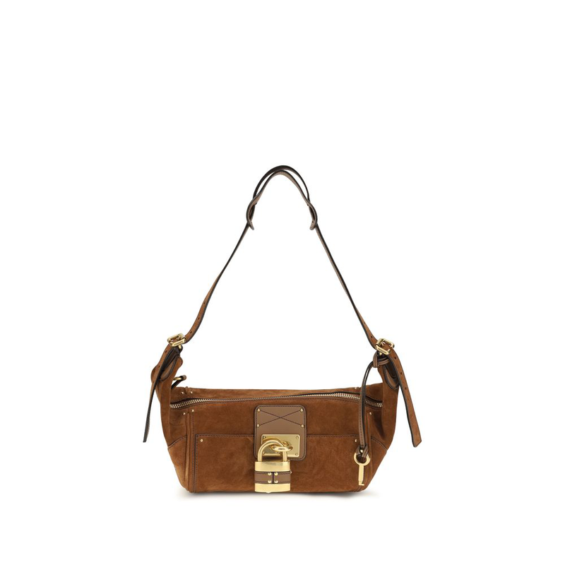 Brown calf leather bos taurus shoulder bag-null