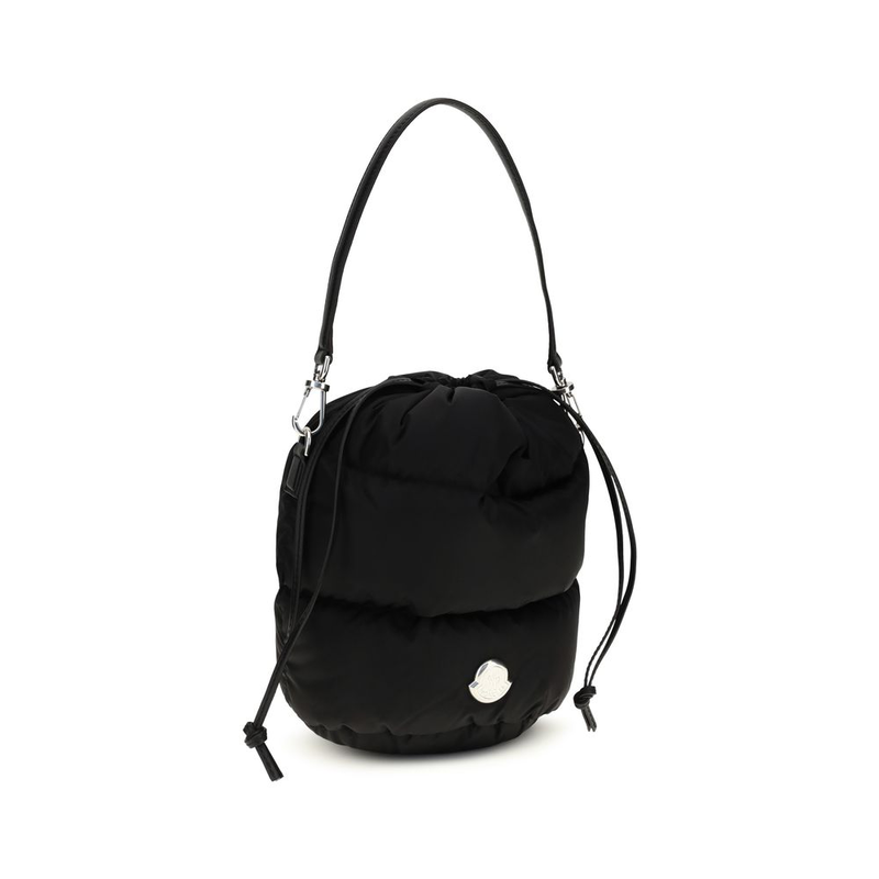Black polyamide backet bag-null