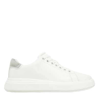 Calvin Klein γυναικείο sneaker, White Δερμα, medium