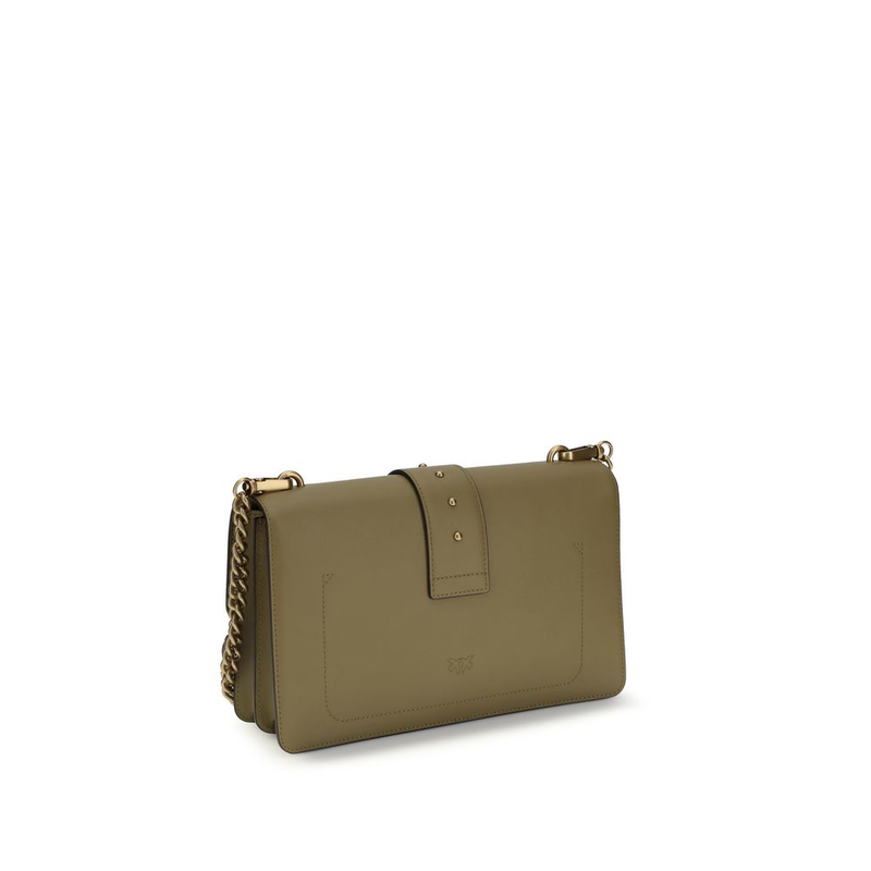 Bicolor calf leather bos taurus shoulder bag-null