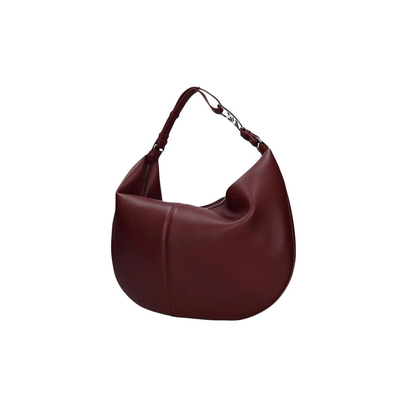 Bordeaux polyester handbag-null