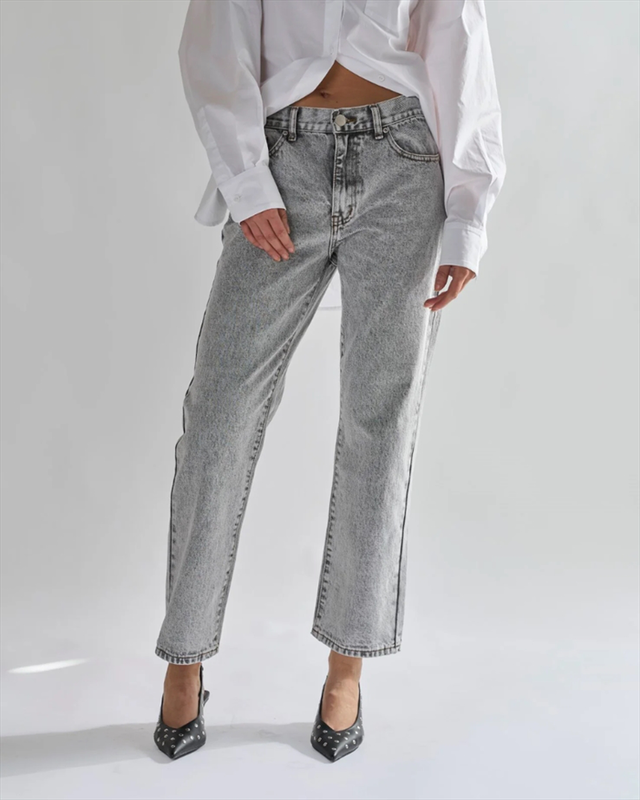 Glamorous  bleach acid black straight jeans an5063-null