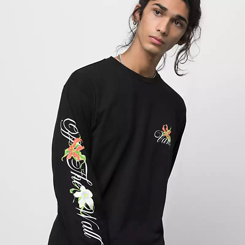 Product image: Vans fatal floral ls tee fata black, large-null