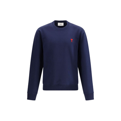 Blue cotton sweatshirt, Blue, medium