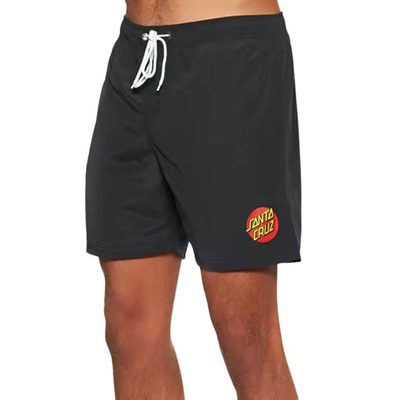 Santa cruz classic dot swimshort, Black, medium
