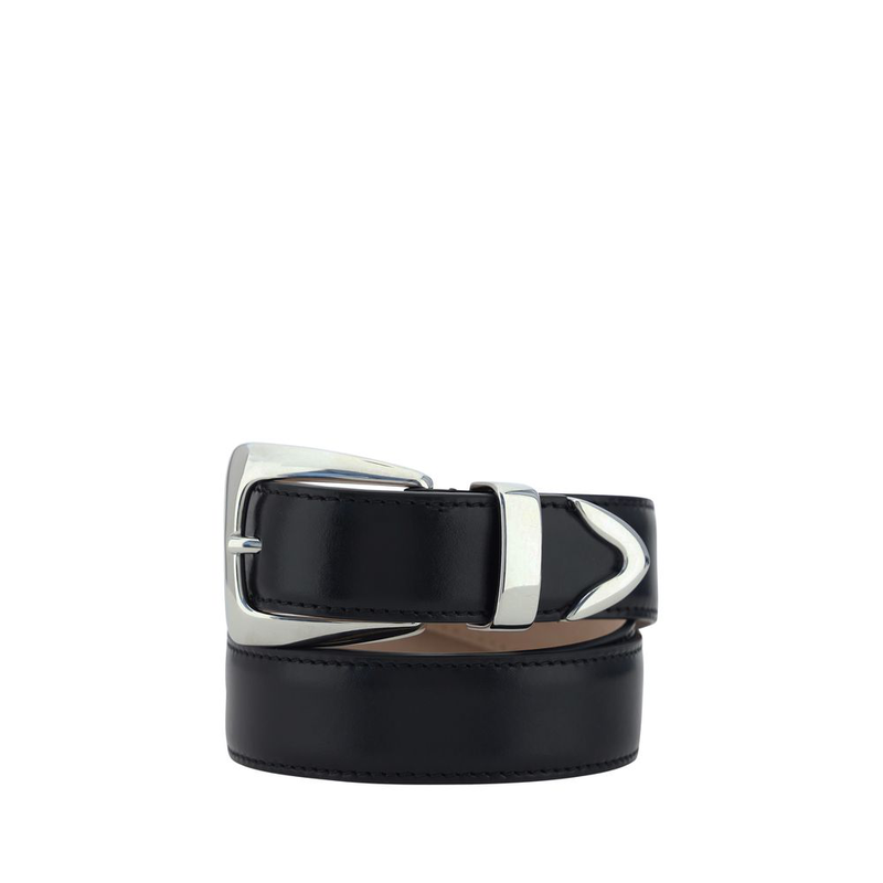 Black calf leather bos taurus regular belt-null