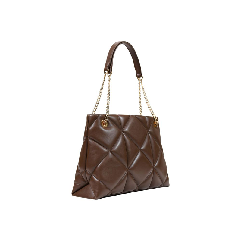 Brown polyethylene handbag-null