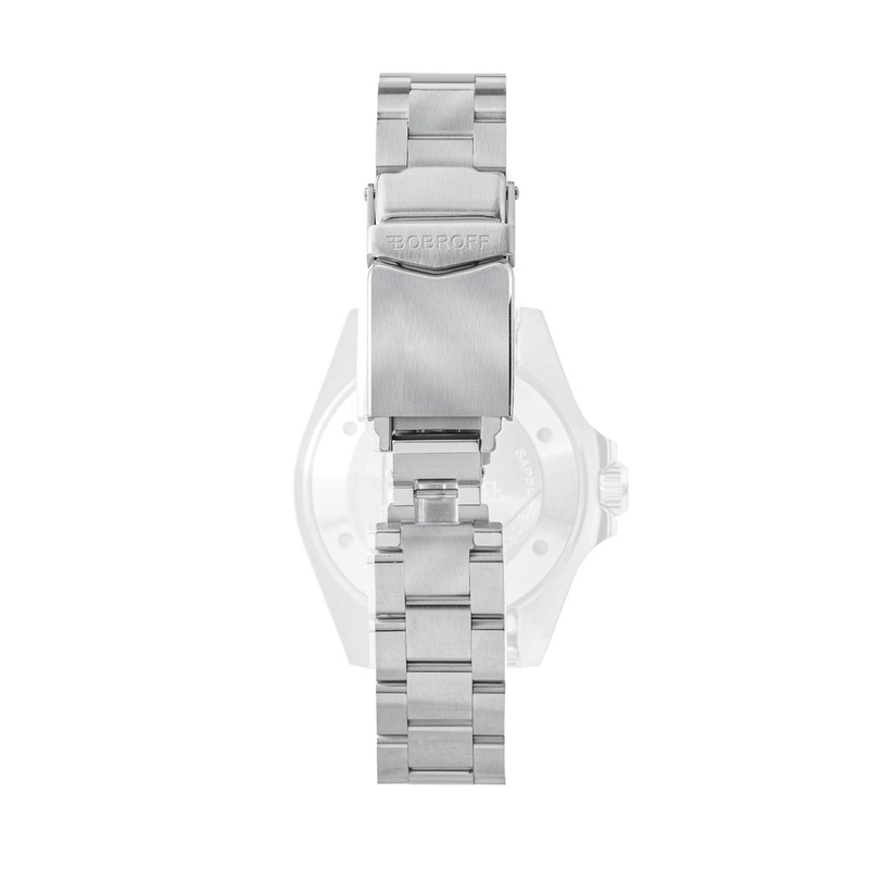 Silver stainless steel bracelet watch-null