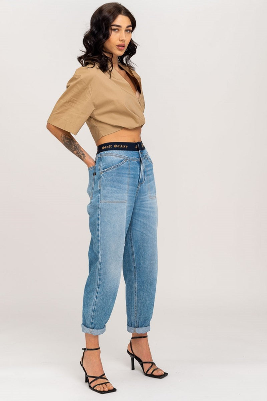 Claudia denim trousers image number null