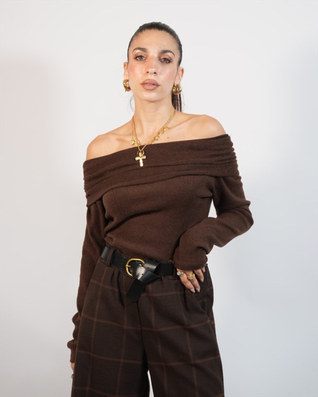 Knit offshoulder 60372-null