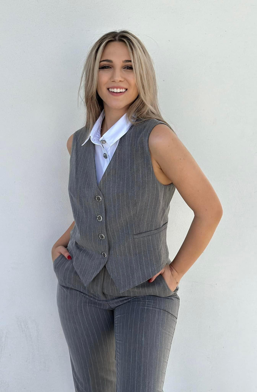 Suit vest stripes-null