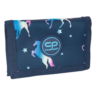 Coolpack slim wallet blue unicorn cpf056670, Navy, medium
