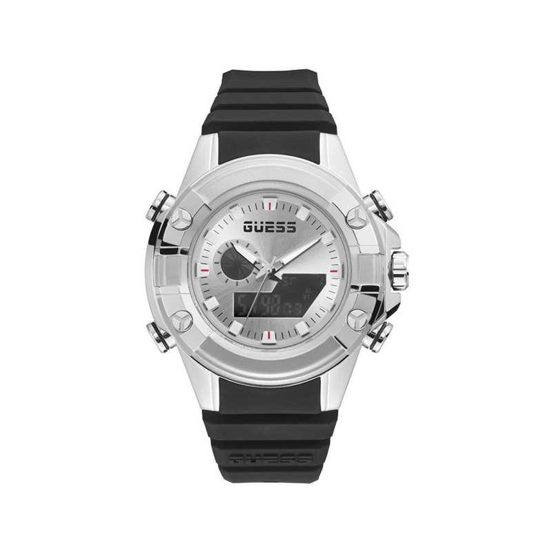 Black synthetic sport watch-null