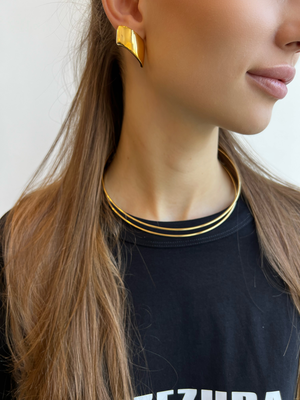 Gold chocker, , medium