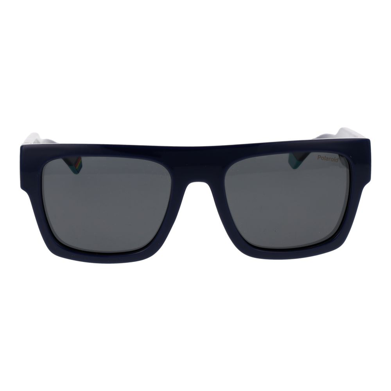 Blue plastic sunglasses-null
