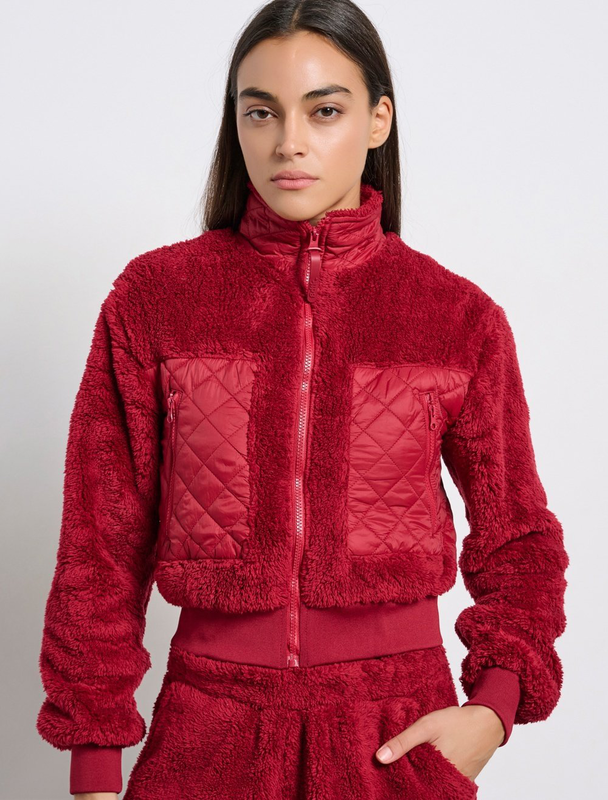 Bdtk woman's teddy fz mock neck-null