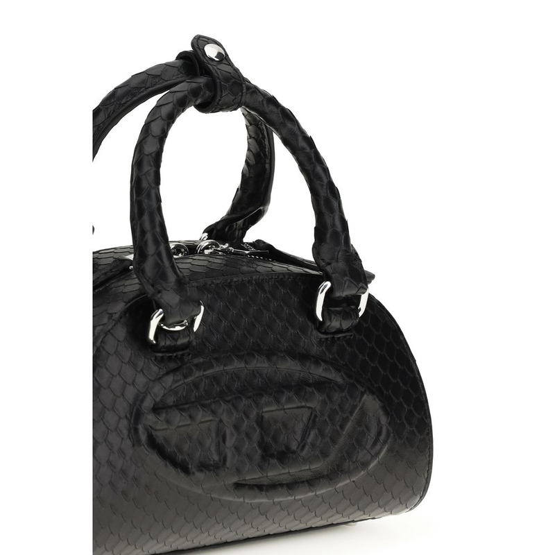 Black calf leather bos taurus handbag-null