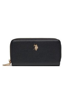 U.s. Polo assn. Double zip wallet, Black, medium
