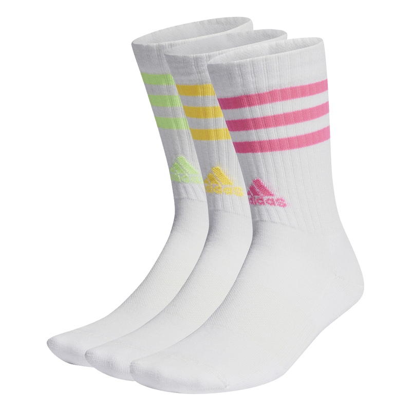 Adidas unisex 3-stripes cushioned crew socks 3 pairs (ip2638-null
