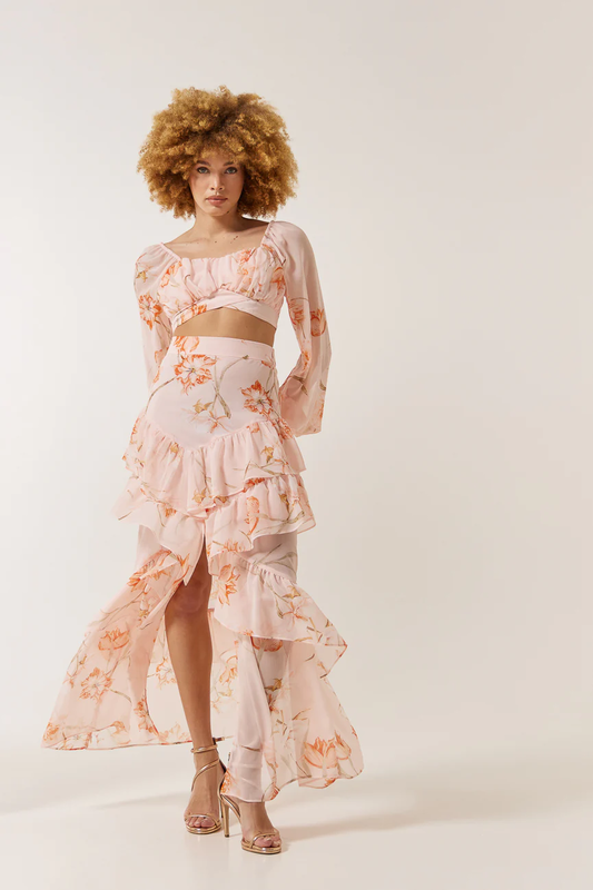 Skirt kathleen by enzzo - peach , m-null