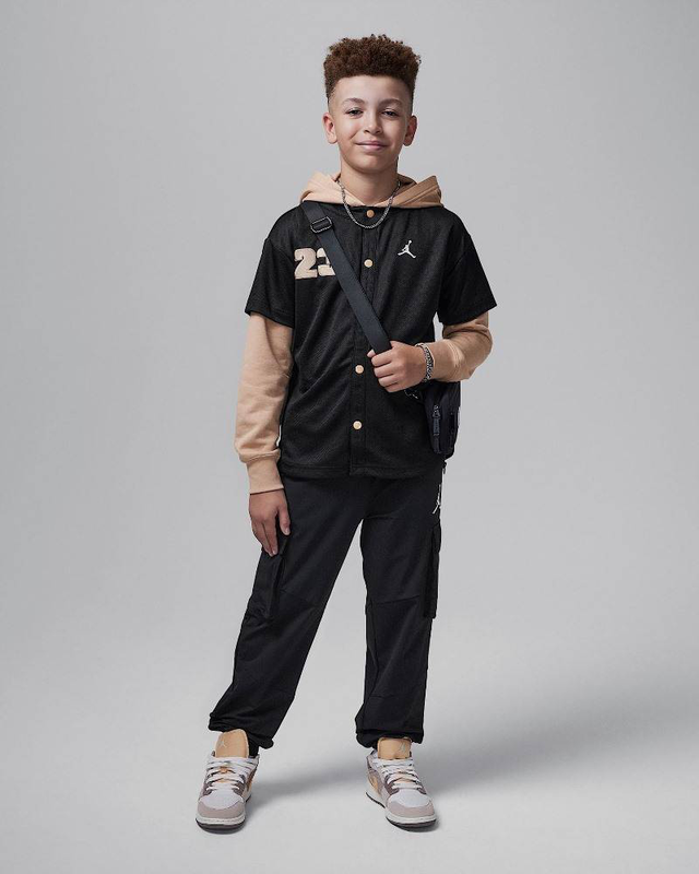Nike jordan boys hoodieded jumpman baseball p-null