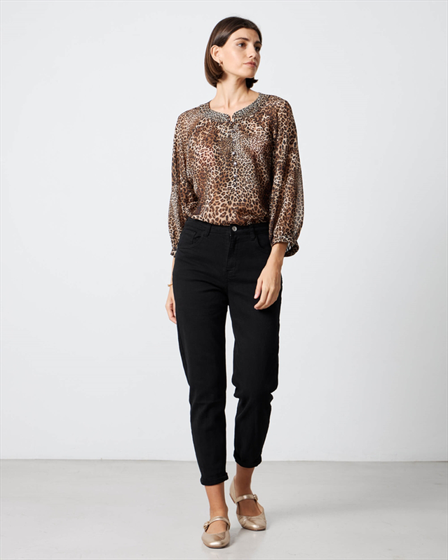 Trouser cotton mom fit-null
