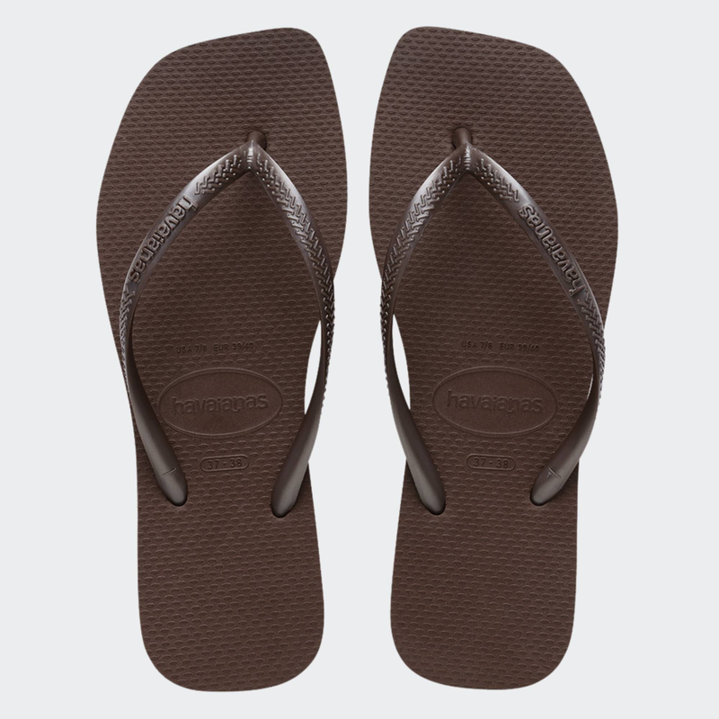 Square dark brown-null