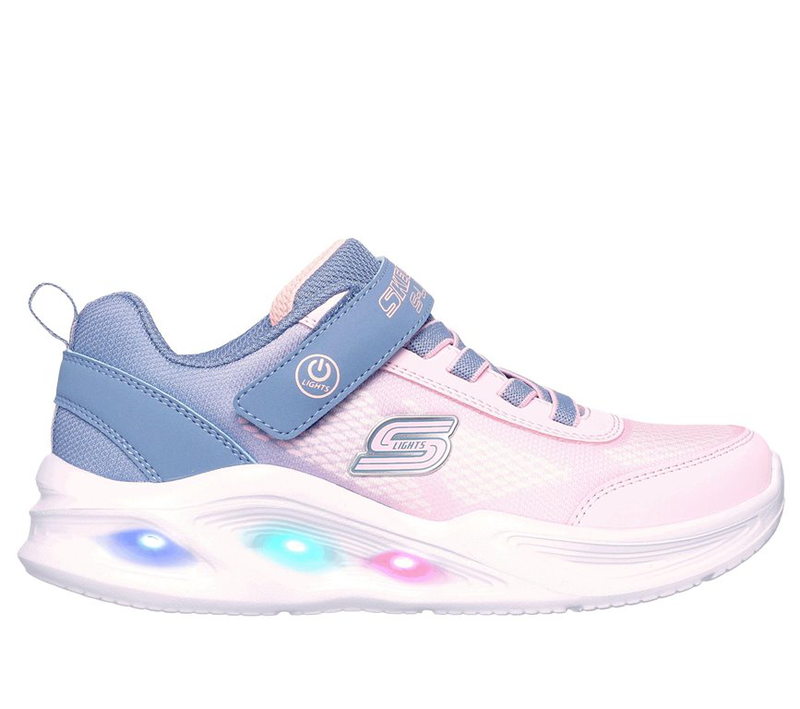 Skechers lighted gore  strap sneaker w/ ombre upper image number null
